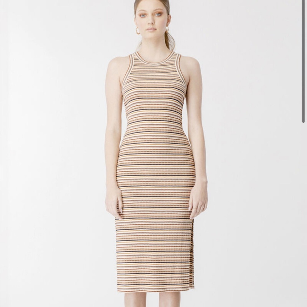 Bardot striped dress